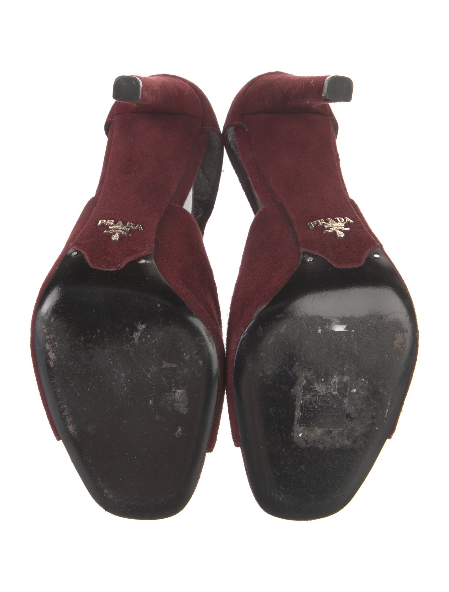 Prada Suede Slingback Sandals